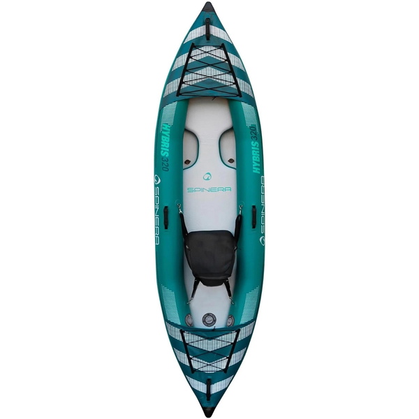 2025 Spinera Hybris 320 HDDS - 1 Person M/taske, 2 Svømmefødder, 1 Kajaksæde SP-K-HYB-320 -.. Green